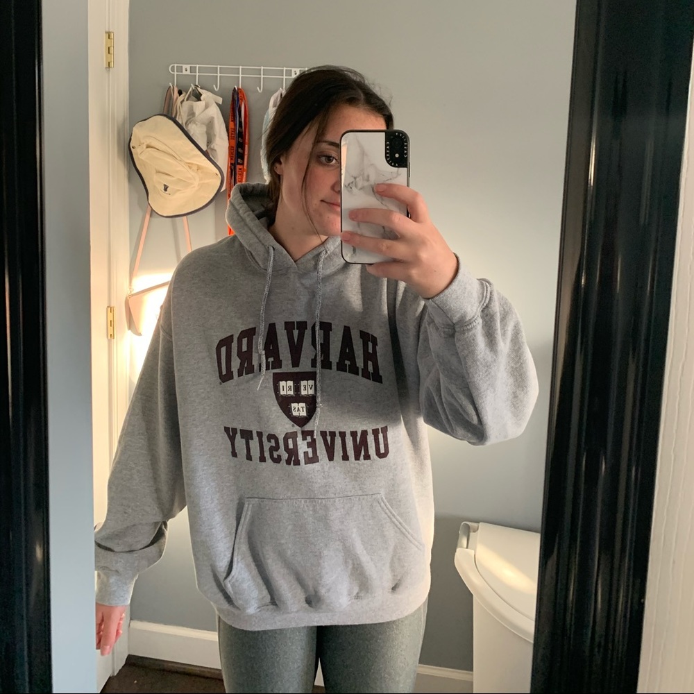 Grey Harvard Sweatshirt